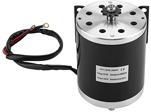Estink Elektro Scooter 500W 24V, Leistungsstarker DC-Motor für E-Bike, Roller & Go-Kart, Bürstenmotor für DIY-Projekte