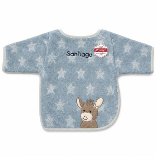 my-mosaik Sterntaler Baby-und Kinder Ärmellätzchen 100% Baumwolle personalisiert mit Namen/inklusive Bestickung