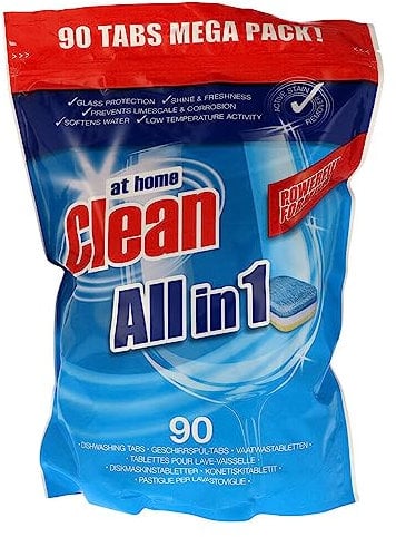 at home CLEAN Spülmaschinen-Tabs ALL in 1, 90er Packung (0,10€/WL)