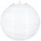 LIHAO Lampenschirm Weiß Lampion Gekreuzte runde Papierlaterne Classic Bamboo Style Gerippter Lampenschirm Deko für Party Garten Hochzeit Dekoration (30 cm, 12)