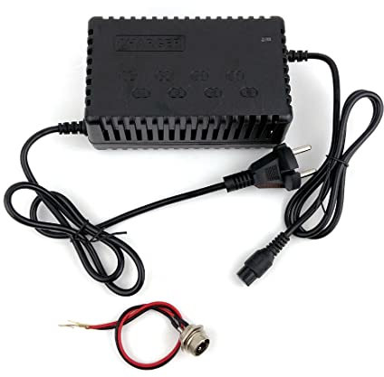 24V 36V Chargeur de Batterie au Plomb scellé Courant de Charge 1.8A pour Batterie de Scooter de vélo électrique SLA (36V Charger and Port)