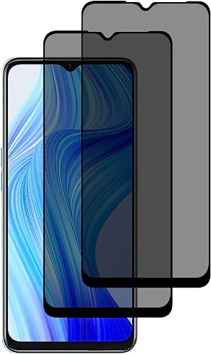 Hkess 2 Pièces Verre Trempé Anti Espion avec Huawei Honor 8A / Huawei Y6 2019 - Anti Spy Film de Protection Dureté 9H, Privacy Film Protection Écran, 3D Vitre Protecteur Filtre Confidentialité