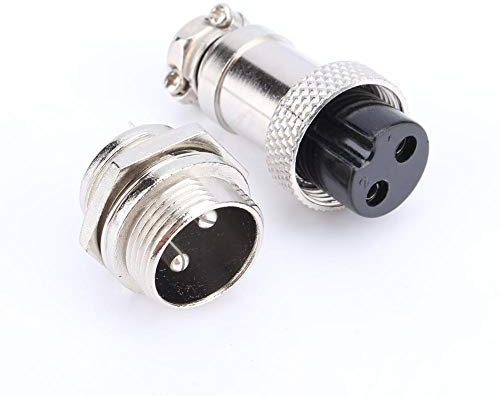 1 Set GX16 Spina Aviation, Accessori Audio Video Connettori Adattatori Presa 2 Pin Tipo di Vite Maschio Femmina Metallo Aviation Wire Connector