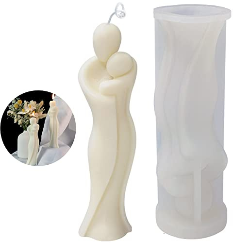 Kerzenform Silikon, Silikonform, Silikon Formen, Mann Körper Kerzen Gießform, 3D Frauen Körper Form Silikonform, Seifenform zum Gießen Kerzen, 3D Silikonform für Handarbeit Ornamente Duftkerze（A）