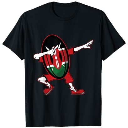 Kenianische Fans, Spieler, Geschenke für Kenia, Rugby, Union, Fans T-Shirt