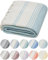 DEMMEX Strand- und Badetuch aus zertifizierter Bio-Baumwolle, Hamam-Pestemal-Handtuch, Decke, Diamantgewebe, vorgewaschen, 180 x 90 cm, Graublau
