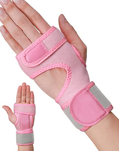 SueH Design Handgelenkstütze, Verstellbare Handgelenkschiene für Sehnenscheidenentzündungen, Arthritis und Schmerzlinderung, Handgelenkbandage für Linke Hand, Rosa