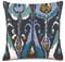 Kissenbezug Vintage Ikat Blau Ikat Kissen Akzent Kissen (2) Bohemian Ornament Bauernhaus Kissenbezug Baumwolle Leinen dekorativer quadratischer Überwurf Kissenbezug 61 x 61 cm