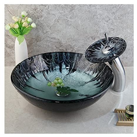 Lavabo Bagno Lavello e rubinetto temperato del lavandino e rubinetto della lavandino del lavandino del lavandino del lavandino del lavandino del lavandino del lavandino del lavandino con il lavello de