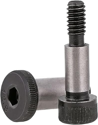 JUCACE Perno interior con perno de hombro, tornillo de tornillo de 12,9 perno de perno de contorno hexagonal de vástago hexagonal tornillo de límite de hombro M6 M8 M10 2 piezas (Color: 30 mm, Tamaño: