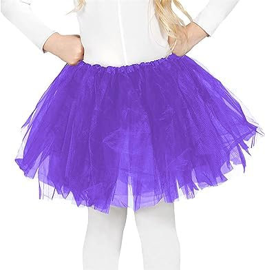 Tutu da Bambina in Tulle Feste Danza Gonna da Festa per Bambine (cod. 716) (IT, età, Taglia Unica, Regular, 1, Viola)