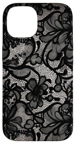Black Lace Vintage Pattern Case for iPhone 14