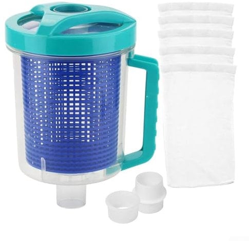 Zoegneer Piège à feuilles de piscine avec poignée et kits de filtre pour piège à feuilles propres W26705 R211084