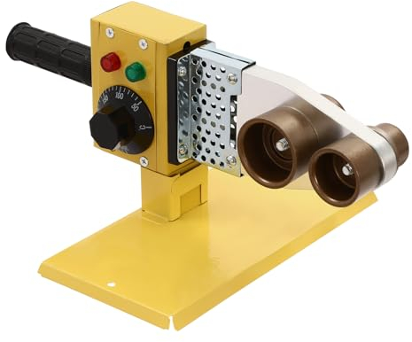 Begoniape Rohrschweißmaschine Muffenschweißgerät mit 6 Formköpfen Profi Digitalanzeige Rohrschmelzschweißen Kunststoff Schweißgerät 220V 800W für Schweißen von PPR, Pb, PE, PV