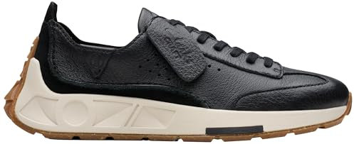 Clarks Women's Craft Speed. Sneaker, Black Leather, 3.5 UK