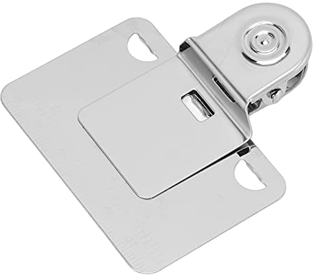 Double Scale Measuring Tape Clip, Stainless Steel Corner Measuring Tool Readings of Curves Corners, Tape Accurately Position Measure Tool for Most Tape Measures