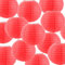 ASelected 20 PCS Rot Papier Laterne, 25 cm Papierlampions Runde, Lampenschirm Papierlaterne, Rot Papierlaterne für Hochzeiten, Geburtstage