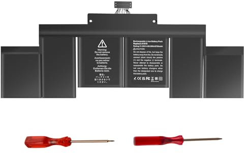 PASUKTER A1618 A1494 A1398 Laptop Battery Replacement for MacBook Pro 15 inch Retina (Late 2013 Mid 2014 Early 2015) [11.36V/99.5Wh 8755mah]
