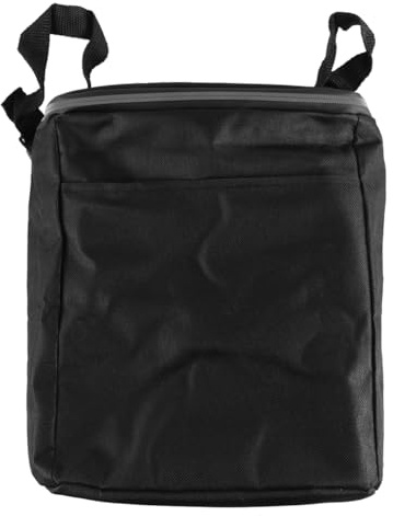 CENPEK Abnehmbarer Fahrradkorb aus Segeltuch vorne, Handtasche, Fahrradkorb, geeignet für Erwachsene und Jungen/Mädchen, Fahrrad, Laufrad, Auto, Dreirad, Roller (schwarz)