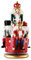 Wooden Nutcracker Doll Rotating Music Box, Christmas Nutcracker Figurines Newest Miniature Figurines Vintage Handcraft Puppet New Year Christmas Ornaments