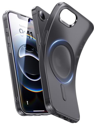 ESR for iPhone 16e Case, Compatible with MagSafe, Camera Protection, Shockproof Thin Cover, Resists Yellowing and Scratches, Zero Series, Frosted Black