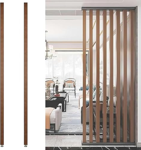 Wandtrennwand Raumteiler Vom Boden Bis Zur Decke Holzlatten - Freistehende Moderne Wandpfostentrennwand Für Den Eingang Restaurant Büro Dekorsäule - 70 Bis 230 cm Hohe Sichtschutzwände Pfos