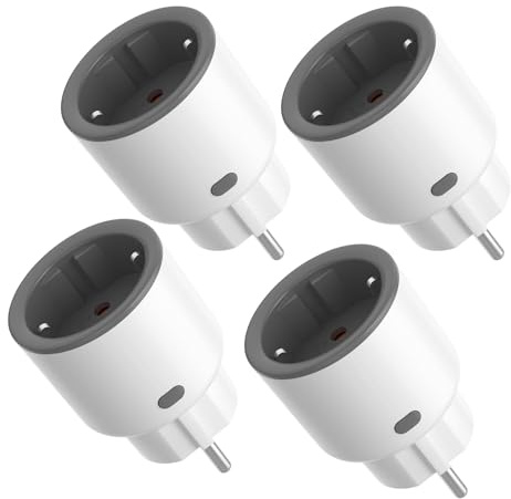 SONOFF S60ZBTPF Zigbee Smart Plug (Requires Zigbee Gateway) – Remote Control, Energy Monitoring, Timer Schedules, Overload Protection, Zigbee Repeater, Compatible with eWeLink App-4 Pack