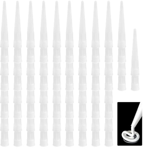 78 Pz Punte per Cartuccia in Silicone, Beccucci Silicones, Beccuccio per Tubetto, Ugelli Punte per Cartuccia in Silicone, attacco ugello per tappo di chiusura