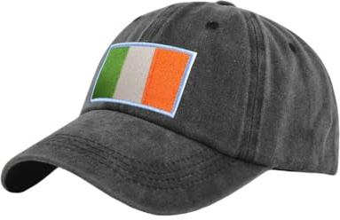 NOVDEK Waschen Baseball Cap mit Deutschland Flagge Patch, gestickte deutsche Patch, Trucker Hut für Männer Frauen Kind Kid (Black,Germany)