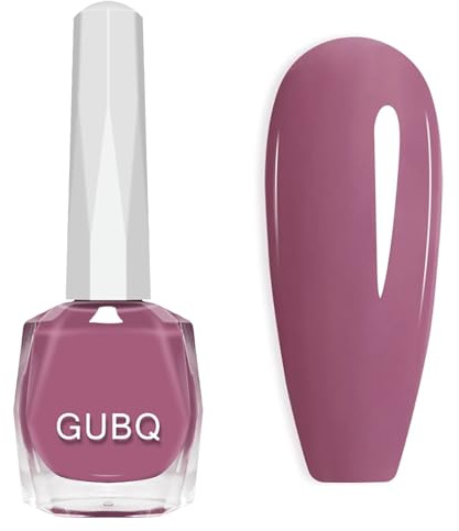 Dark Pink Nail Polish - Dusty Pink Nail Varnish - Elegant Mauve Quick Dry Nail Polish - Pink Purple Long Lasting Nail Varnish No UV Lamp Needed,Oil Based Formula(12ml)