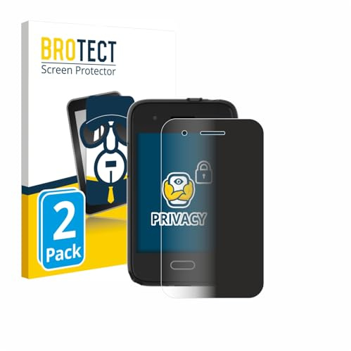 BROTECT Blickschutzfolie für Xplora One | 2 Stück Anti-Spy Displayschutz Made in Germany Kinder-Smartphones Privacy Screen Protector Blaulichtfilter Klare Folie