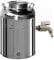 Contenitore fusto bidone olio Inox 18/10 Belvivere 30 lt made in Italy completo di rubinetto e guarnizione