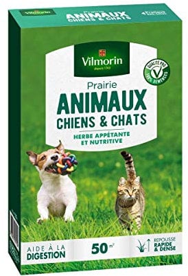 Vilmorin 4461212 Tierwiese für Hunde und Katzen, Grün, 5,80 x 14,5 x 22 cm