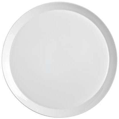 BORMIOLI ROCCO 767129 Grangusto Piatto Pizza, Opale, Bianco, 33,5 Cm, Vetro