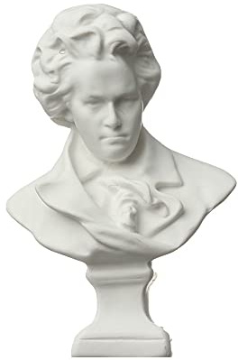 LIJUCAI Neue Minifigur Gips Statue Griechische Mythologie Prominente Berühmte Skulptur Zeichnung Praxis Gips Büste Porträts Wohnkultur,Beethoven