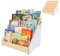 MAMOI® Bücherregal für Kinder, Bücherkiste für kinderzimmer, Book Shelf, Buchregal, Wandregal kinderregal, Kinderbücherregal, Bücherbank aus Holz, Kindermöbel für kleines Kind Montessori