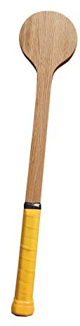 Perfeclan Funktionelle Tennis Pointer Trainingshilfe,Tennis Pointer Holz-Tennislöffel Tennisschläger Präzise Schwungübungs-Trainingshilfen - Gelb
