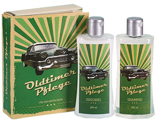 Lustapotheke® Witziges Geschenkset für gereifte Männer -Oldtimer Pflege-