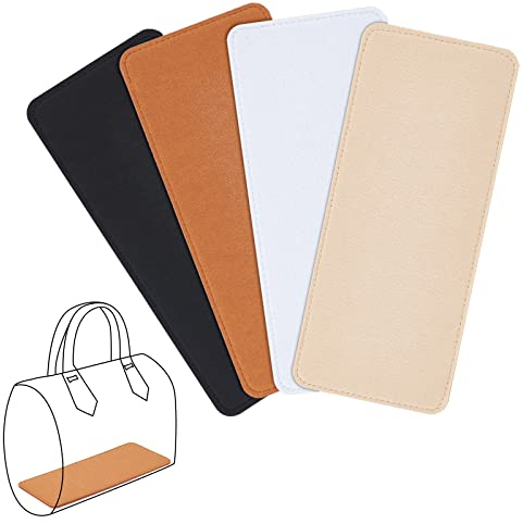 PandaHall 4 Farben Handtaschenbodenformer Filz-Taschen-Boden-Former-Geldbörsen-Einsatz-Pad Weiches Taschen-Innenfutter Geldbörsen-Unterstützungs-Organizer Für Tragetaschen Leder-Geldbörsen Handtaschen