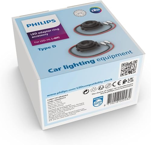 Philips Adapterringe Typ RAD für LED Scheinwerferlampen (H7) Ultinon Pro3021
