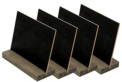 STOBOK 8st Zeichen Tischtafelschild Mit Ständer Hölzern Schmücken Mini