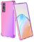 BORYA Silikon Hülle für Vivo Y72 5G/Vivo Y52 5G, Transparent Weiches Seidig Ultra Dünn TPU Stoßfest Kratzfest Handyhülle, Elegant Bunt Gradient Schutzhülle, Pink/Lila