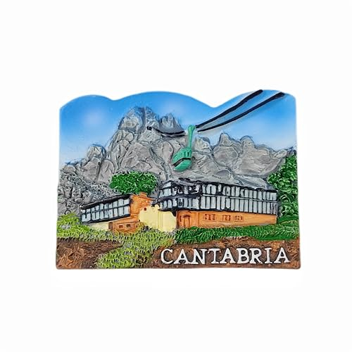 Cantabria España Imán para nevera, recuerdo de viaje, 3D, decoración magnética para nevera, colección Craft