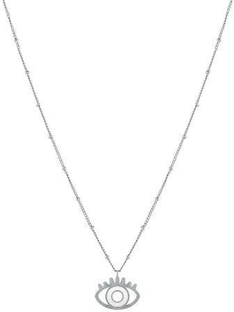 KIM JOHANSON® Edelstahl Damen Multi Layer Halsketten, Armbänder, Ohrringe & Fußkettchen in Silber, Gold & Roségold | Boho Schmuck für Frauen | Kreise Kette | Wasserfest | verstellbar | Schmuckbeutel