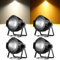 ZonQoonz 4PCS 100W COB Par Licht Kaltweiß/Warmweiß Bühnenlicht, Par Scheinwerfer mit DMX512/ Master-Slave, Stroboskop Strahler Licht für Fotografie, Kirche, Geburtstag, Hochzeit, DJ, Disco