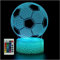 ROCKYSHOP Lampada Calcio Regalo Per Bambini 7 Anni Illuminazione Multicolore con Telecomando e Touch Regalo Di compleanno Lampada Notte