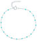 LES POULETTES BIJOUX - Bracelet de Cheville Argent 925 Perles Émaillées - Turquoise