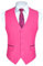 HISDERN Gilet da uomo rosa brillante Gilet da matrimonio formale Gilet classico da festa Tuxedo con tasche alla moda Regular Fit XL