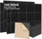 Fiqops 144 Stück Akustikschaumstoff Selbstklebend Akustikpaneele 5x30x30 cm Schalldämmung wand Echo-Fliesen reduzieren,Schallschutz für Tonstudio,Gaming Deko,Podcasts, Schwarz Pyramide