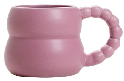 Tasse à café Latte Art Tasse 250ml Mignon créatif Vaisselle Tasse à café Cappuccino Tasse pour Latte thé Cappuccino Bureau, Violet
